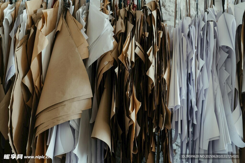 多样皮革挂放展示