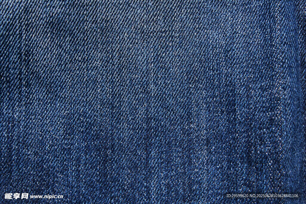 深蓝色牛仔布纹理特写