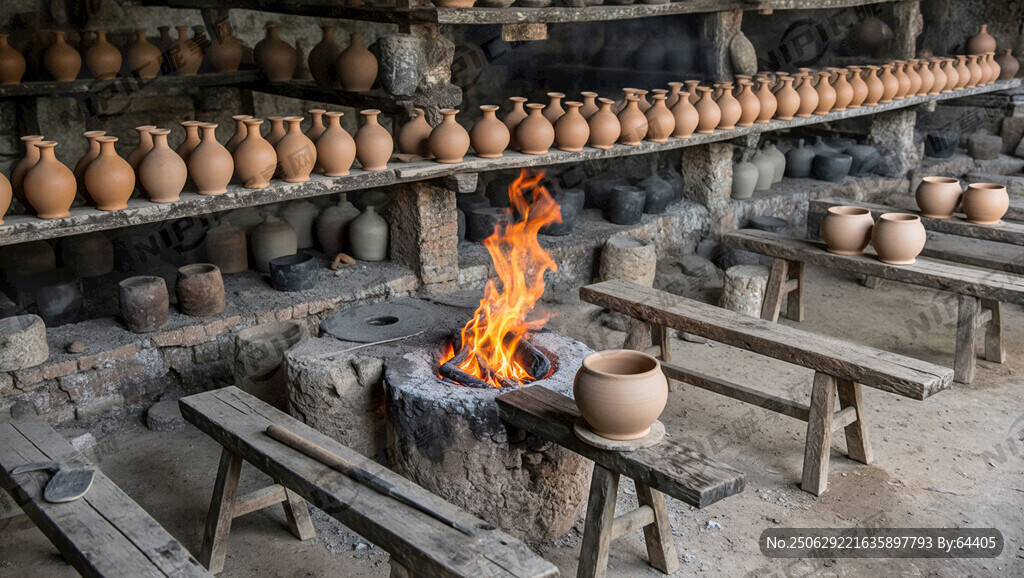 古代烧制瓷器的作坊 有瓷器