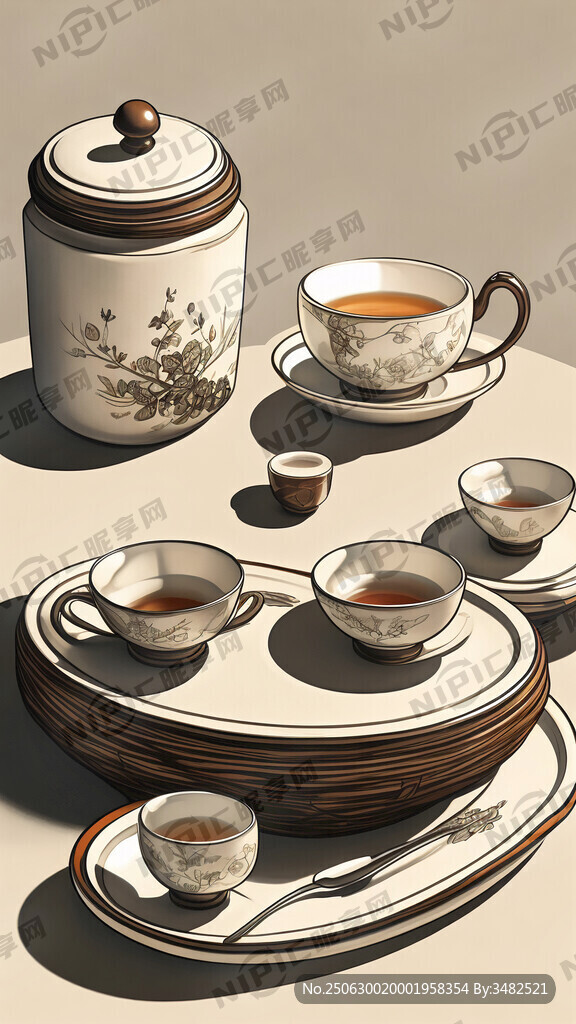 宽89厘米 高282厘米 茶具