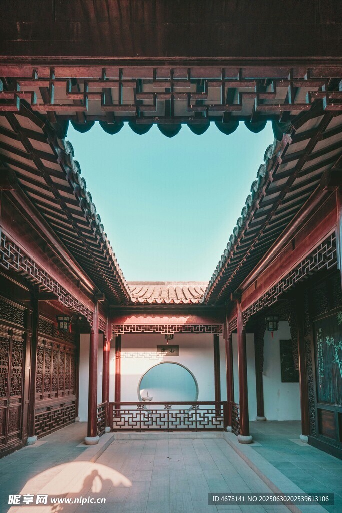 中式庭院古建筑典雅景致