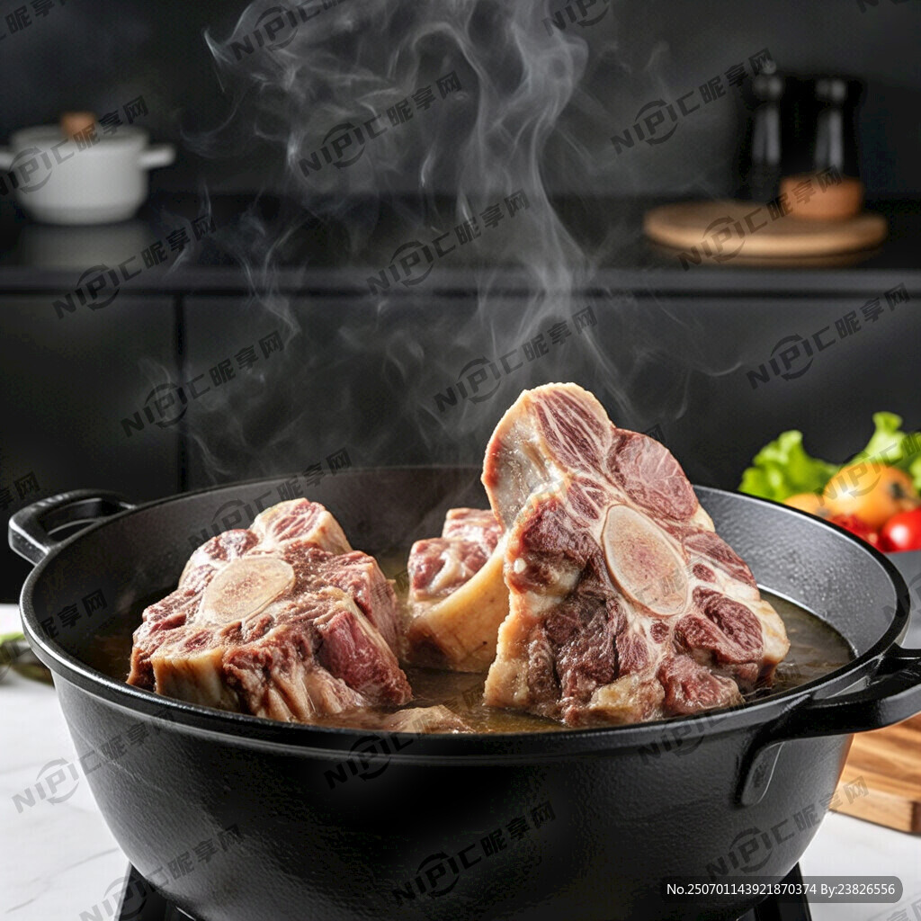 黑色背景 大汤炉内