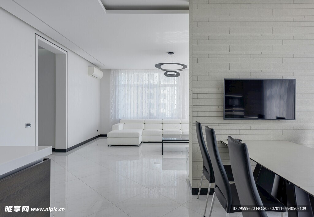 现代简约风格室内餐厅场景