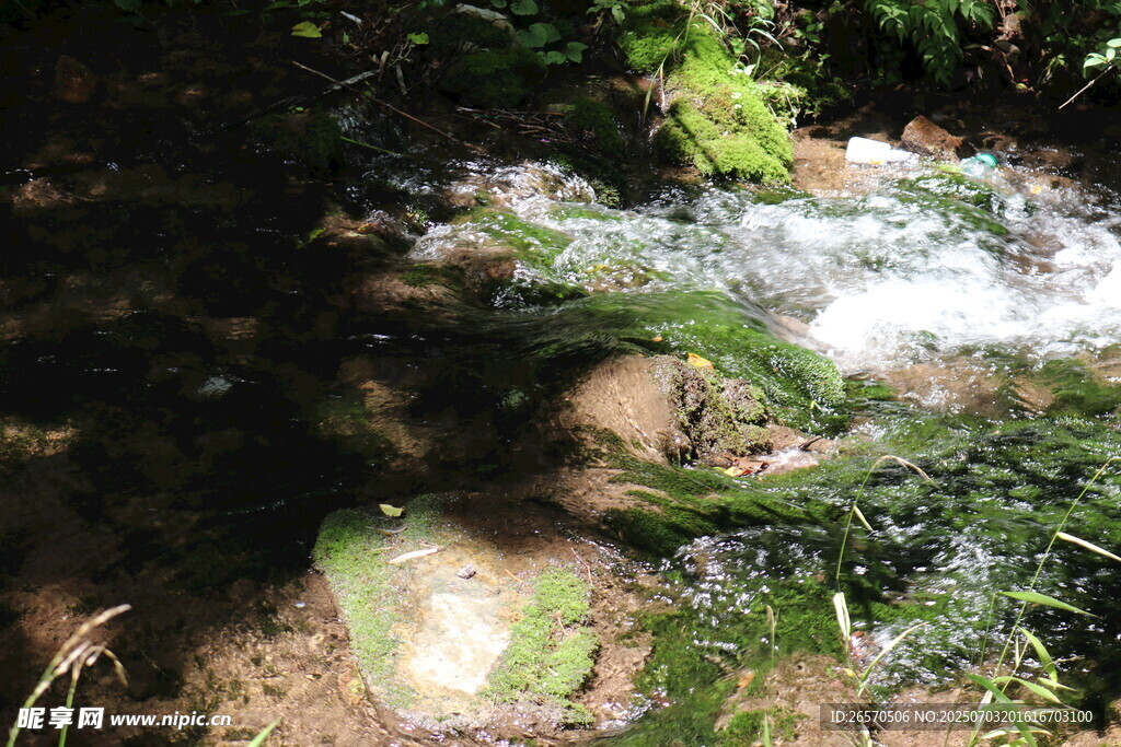 山间溪流潺潺 