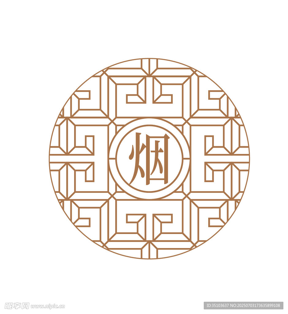 中国风花纹杯垫