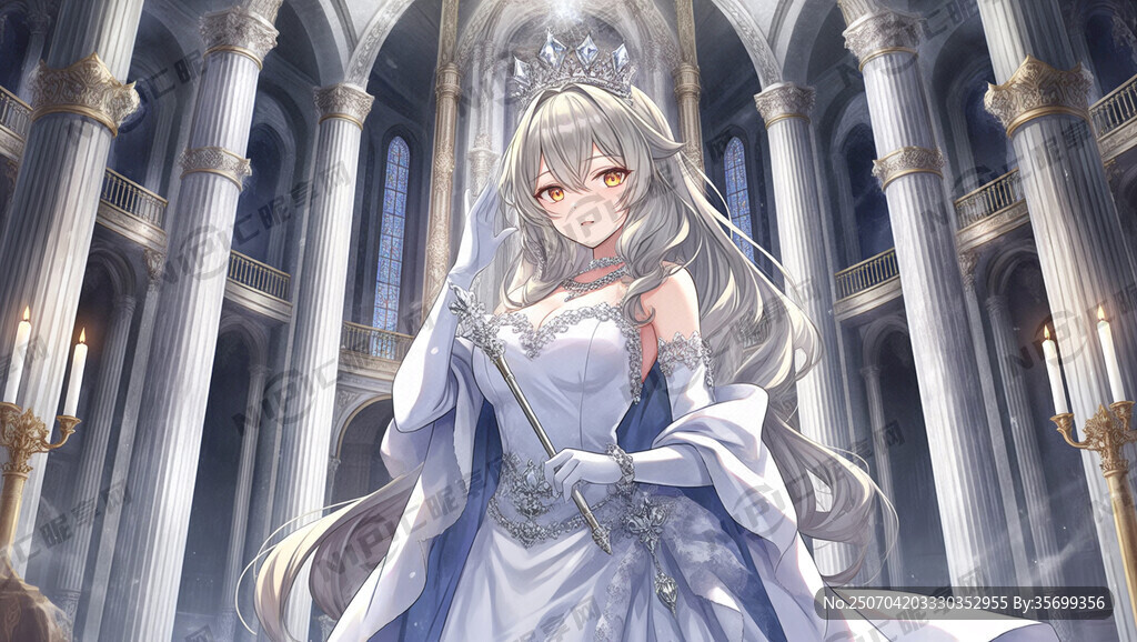 头戴钻石皇冠的骄傲女王出场海报