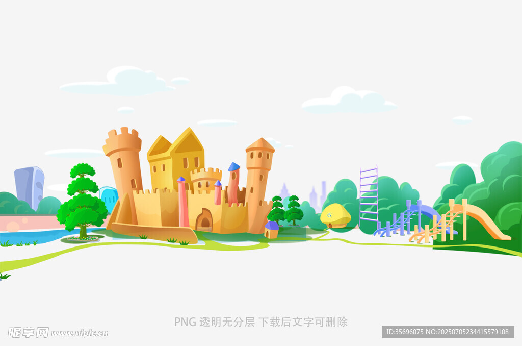 梦幻童话城堡公园景观