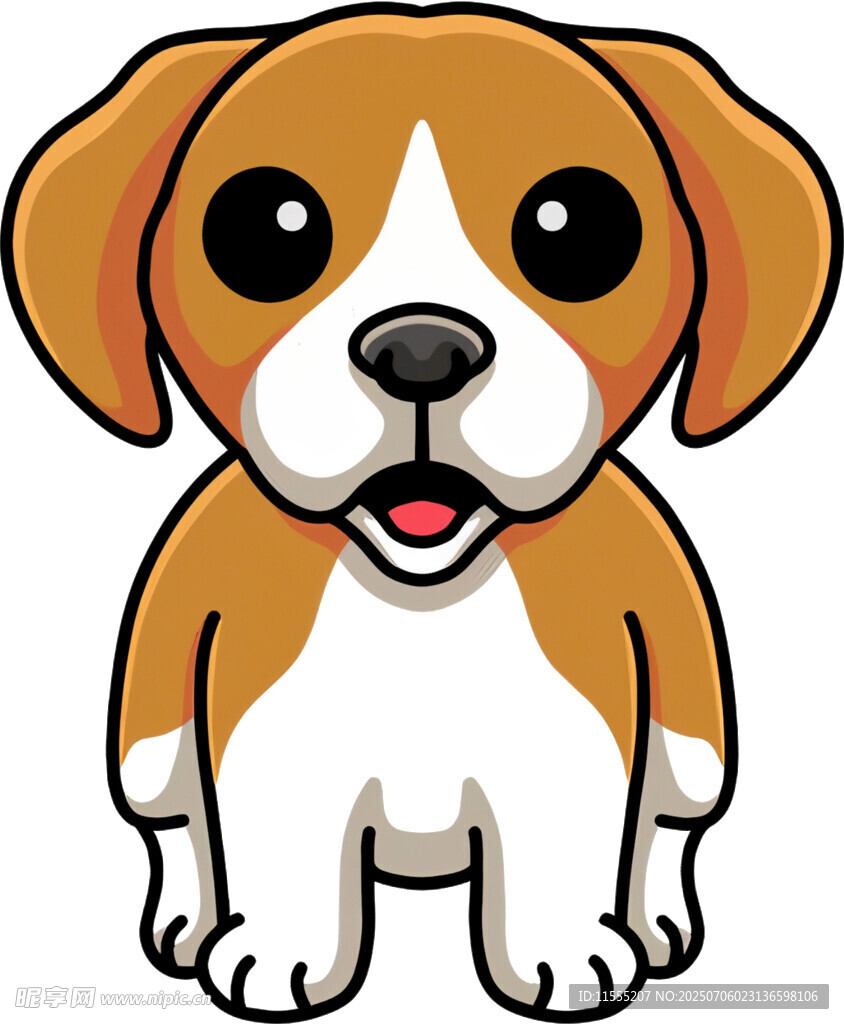 可爱小猎犬卡通形象