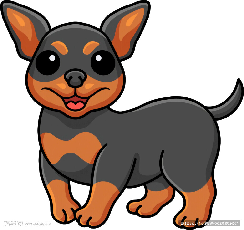 可爱卡通吉娃娃小狗形象