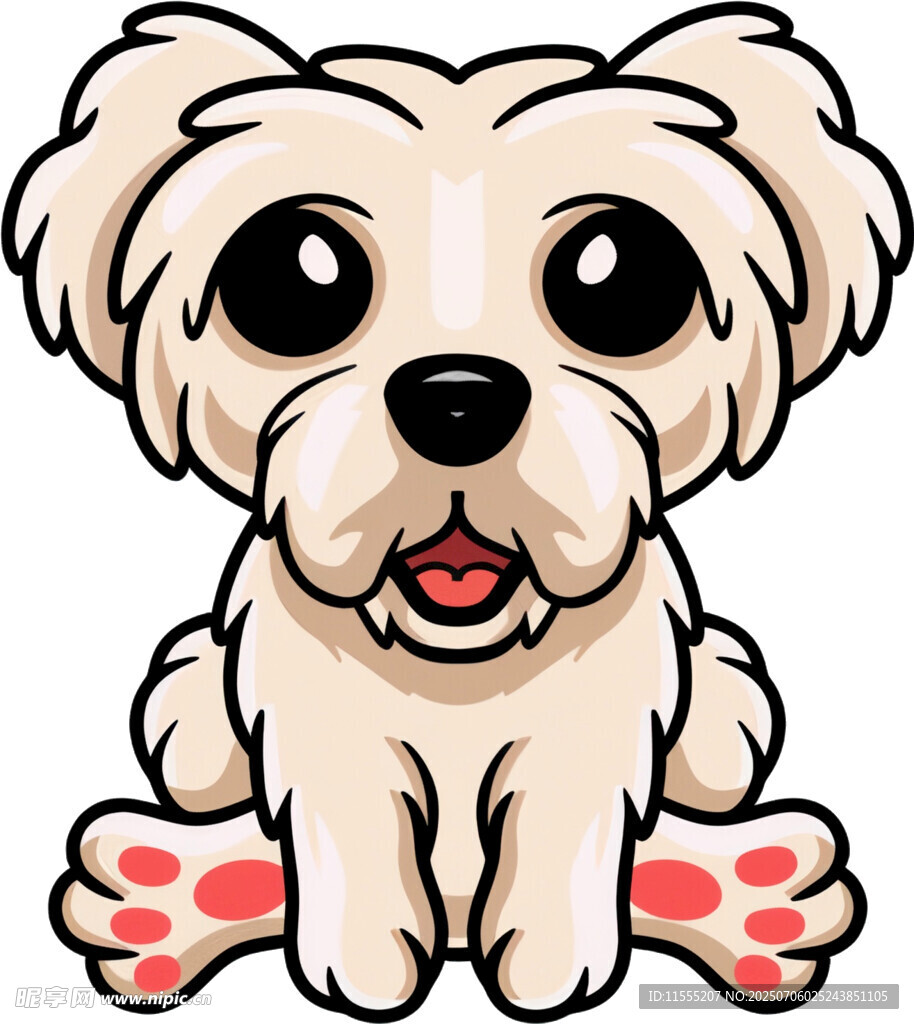 可爱小狗卡通形象