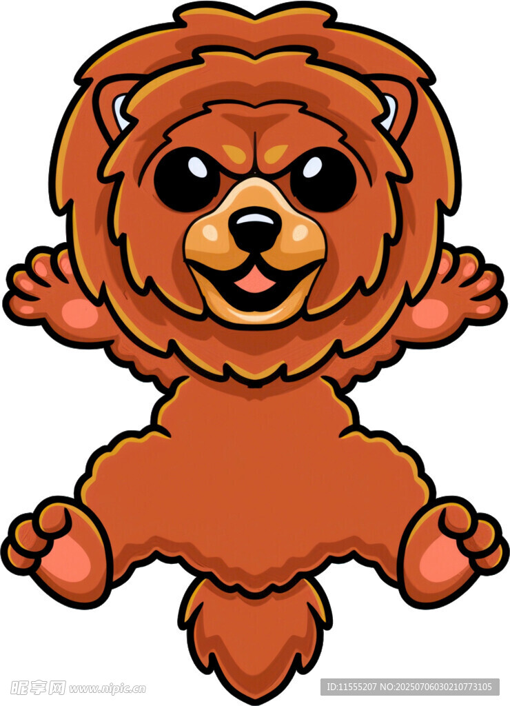 可爱卡通小狮子形象