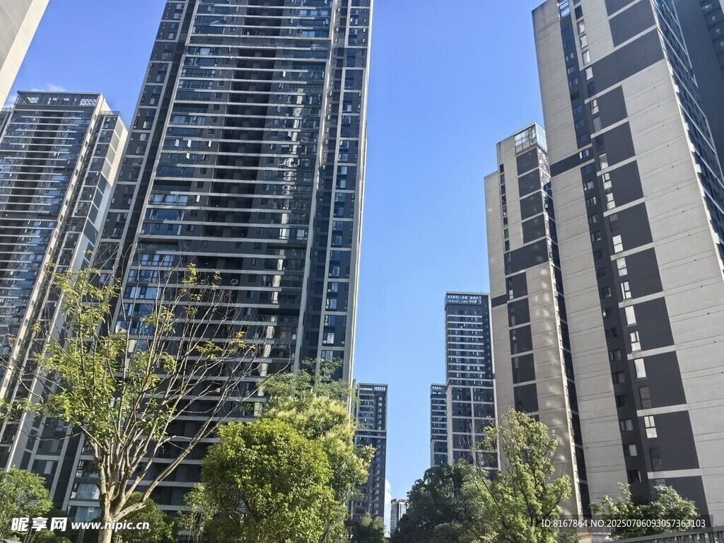 现代高层住宅区景观
