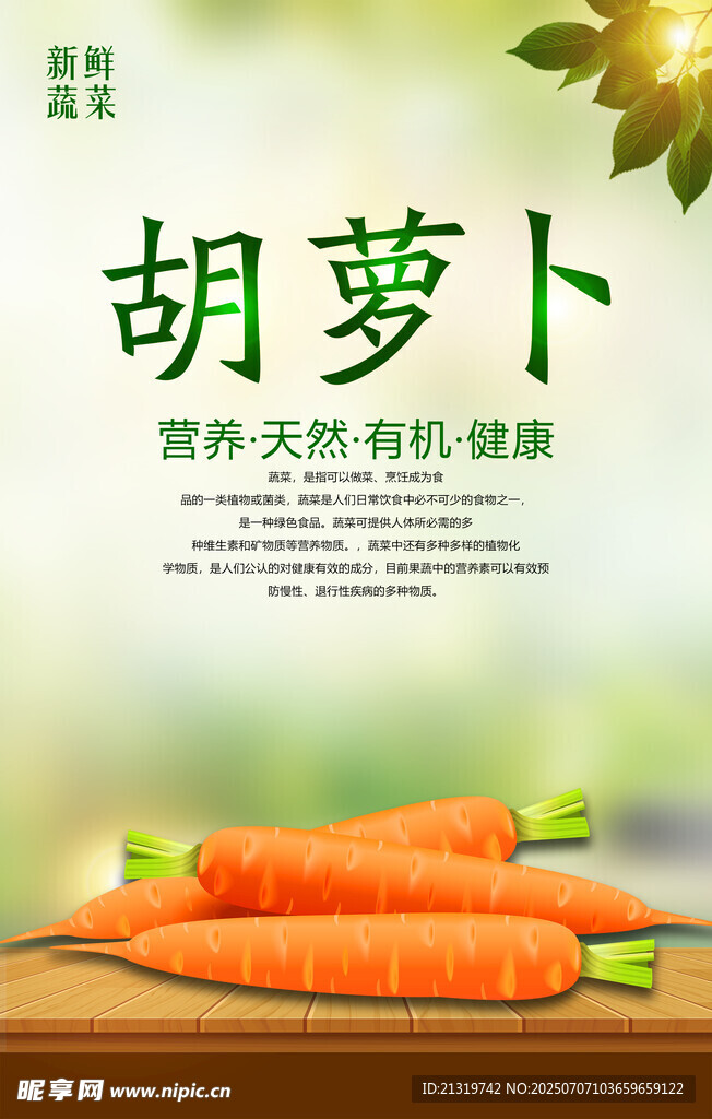 胡萝卜海报