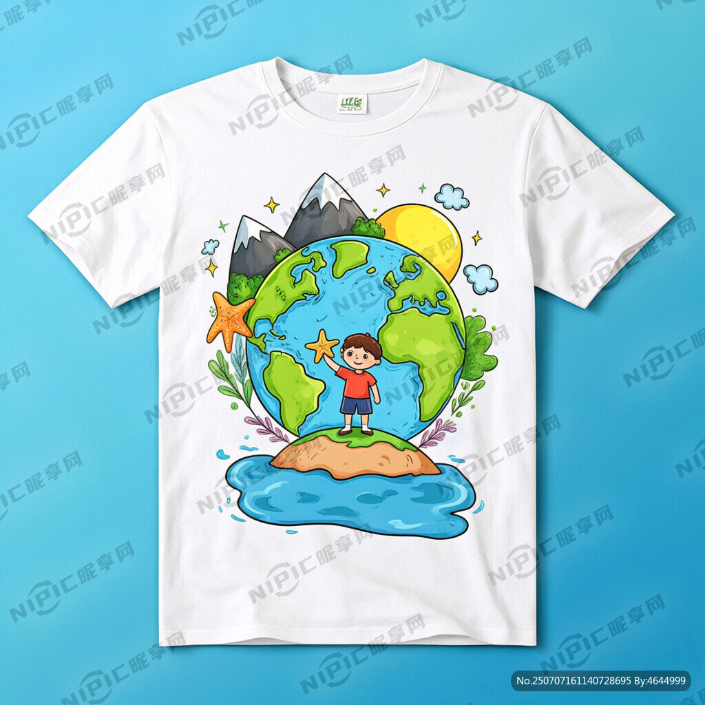 生成一个具有童话感和鲜艳色彩的