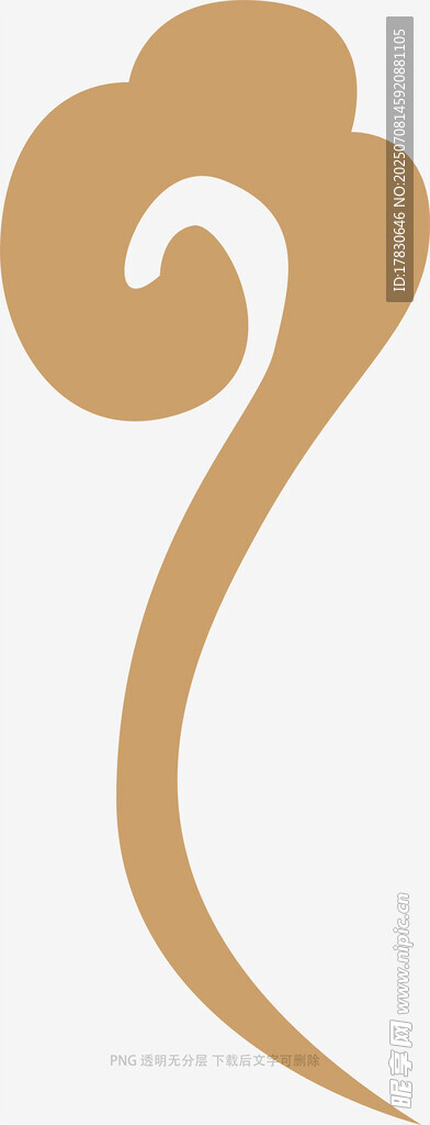 简约卷曲装饰图案