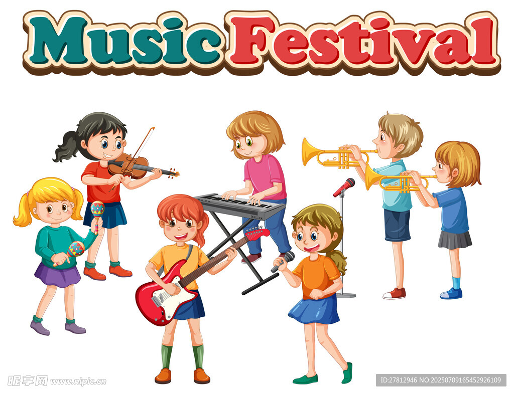 儿童音乐节插图
