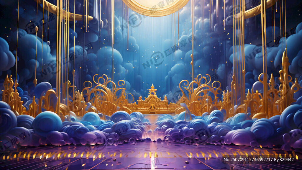 不要文字 。整体色调为蓝紫色系