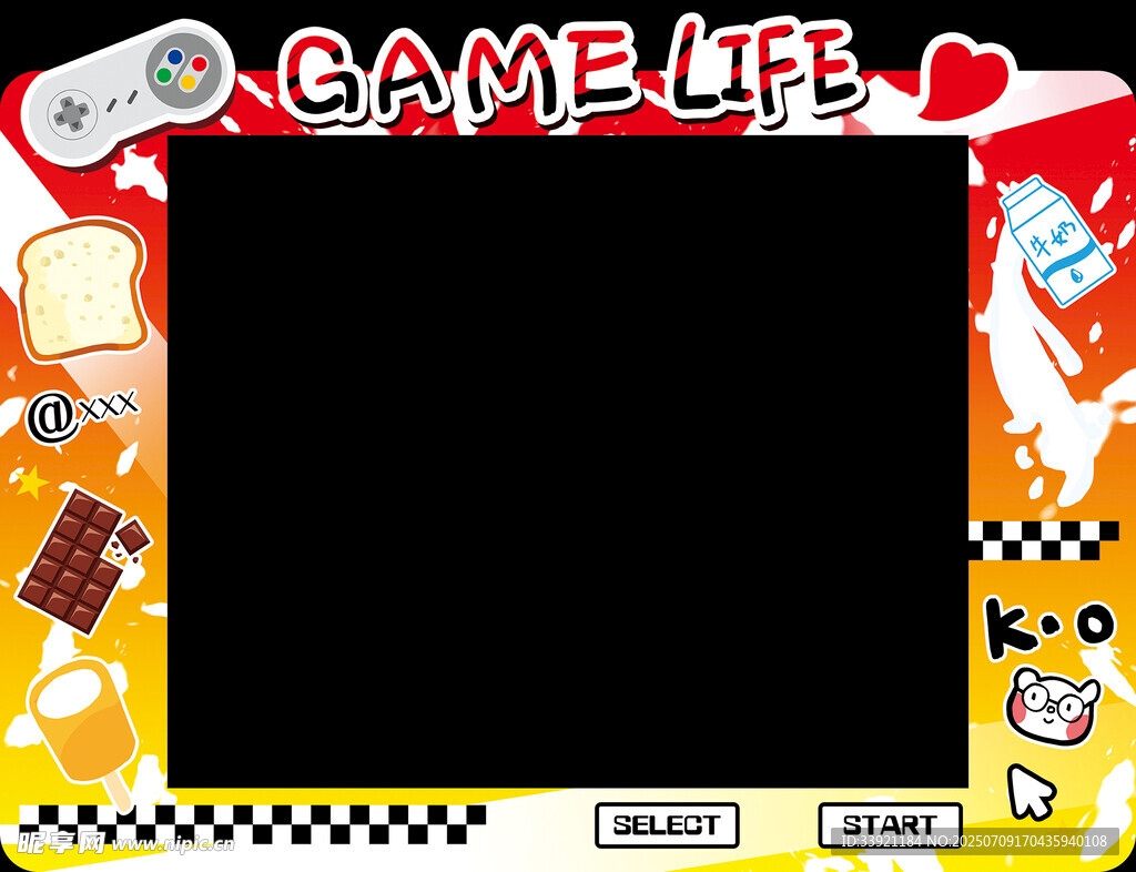 复古游戏界面 电视包框