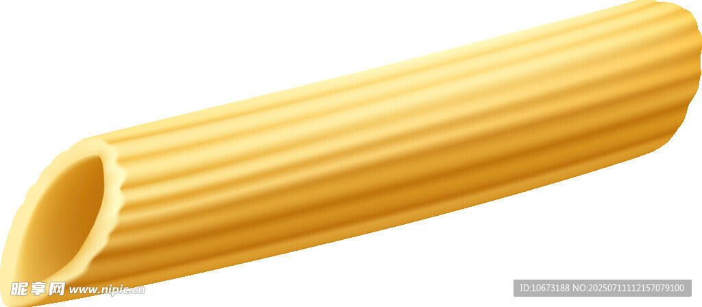 空心意大利面特写