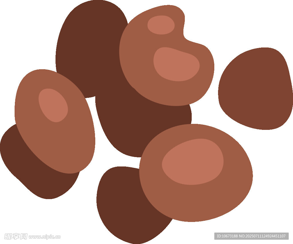 棕色坚果插画