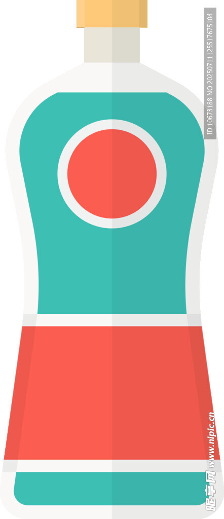 瓶装红色液体图标