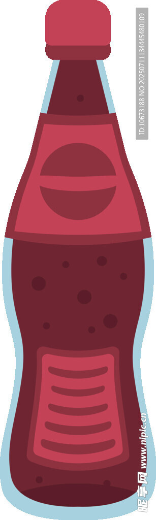 红色瓶装饮料图标