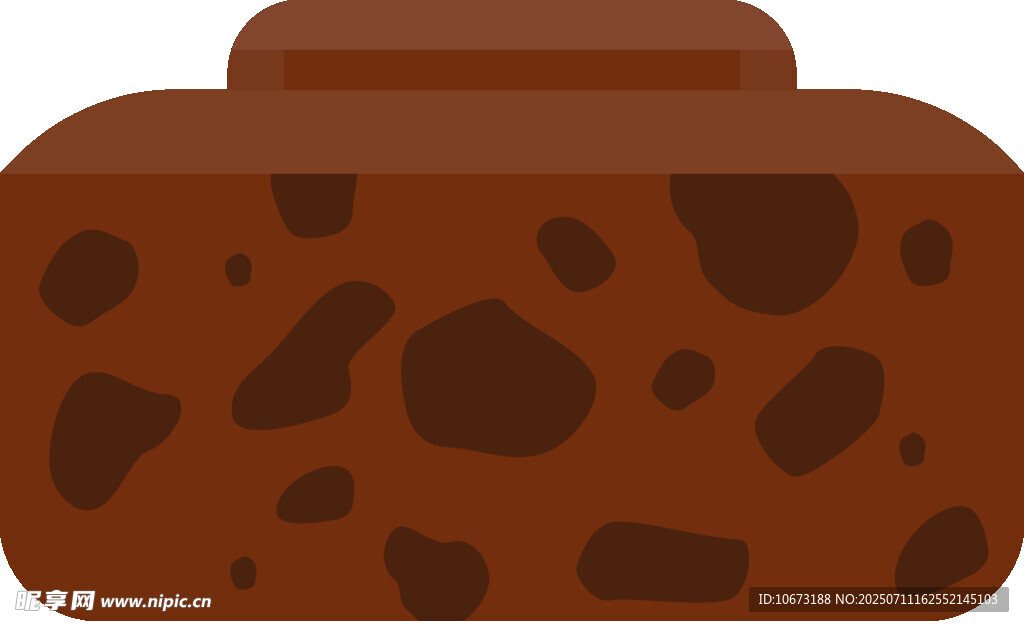 棕色斑点图案的容器
