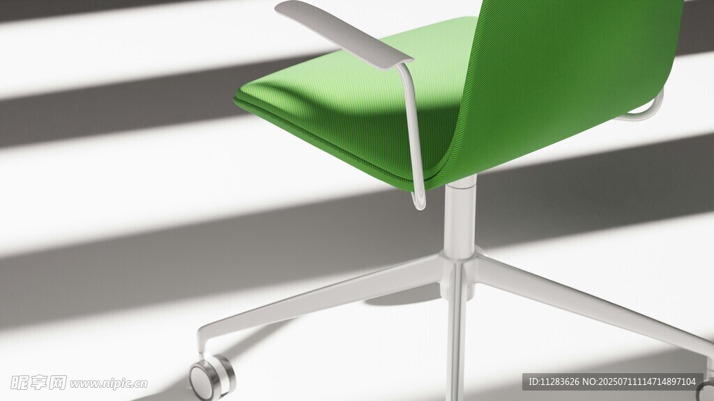 现代简约绿色办公转椅