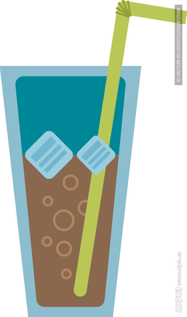 冰爽可乐饮品图