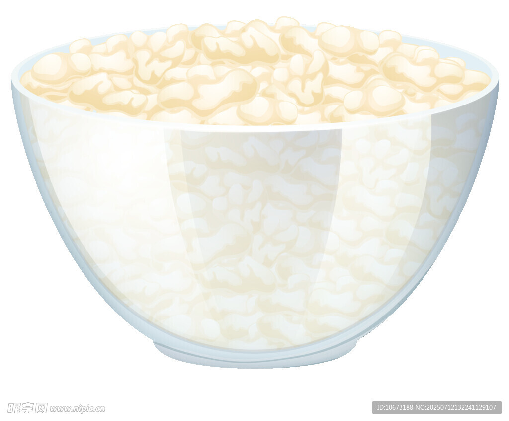 一碗晶莹的白米饭