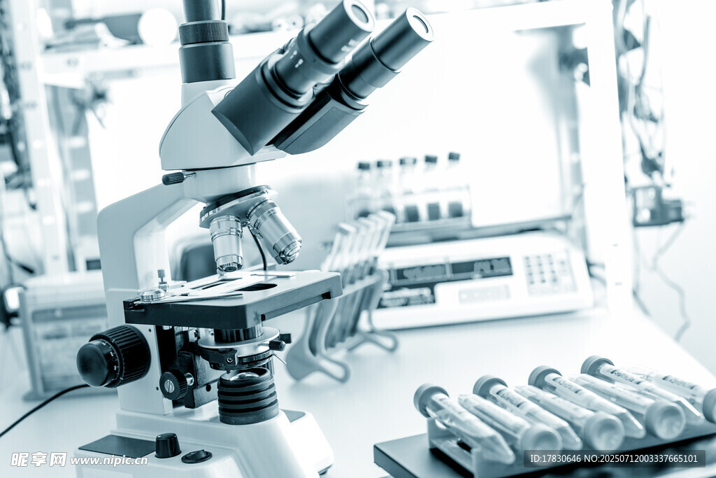 实验室中的显微镜设备