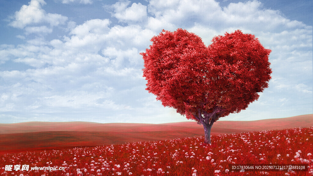 心形红树绽放于花海