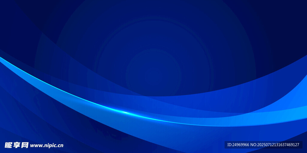 蓝色动感线条抽象背景图