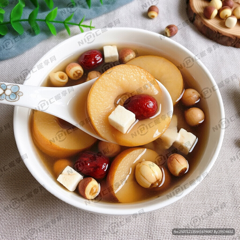 苹果 莲子 茯苓 山药 芡实汤