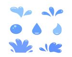 卡通水花图案