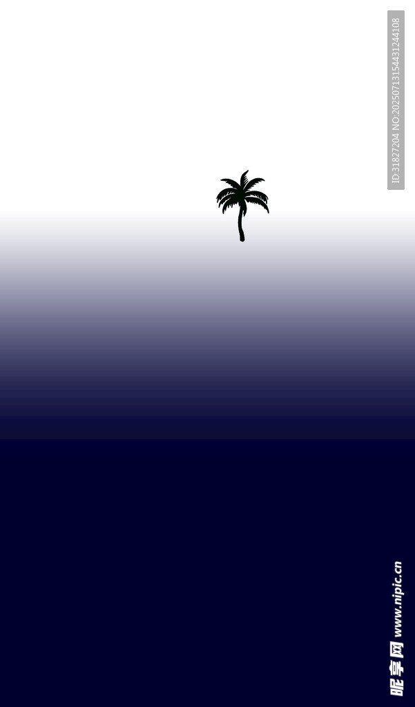 渐变椰树
