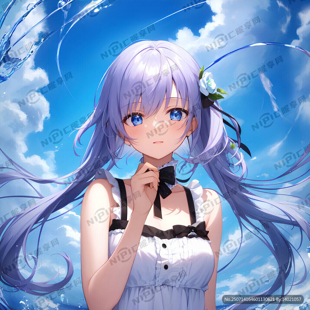 可爱女孩炸串标志