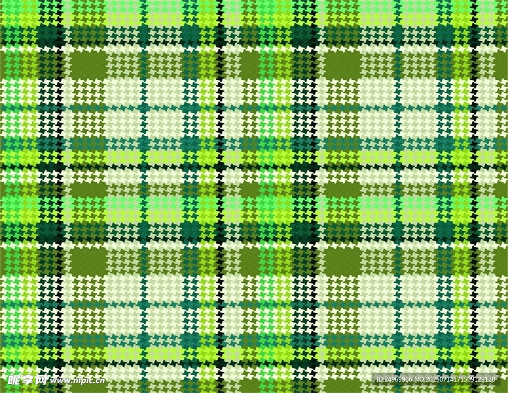 绿色格子图案背景