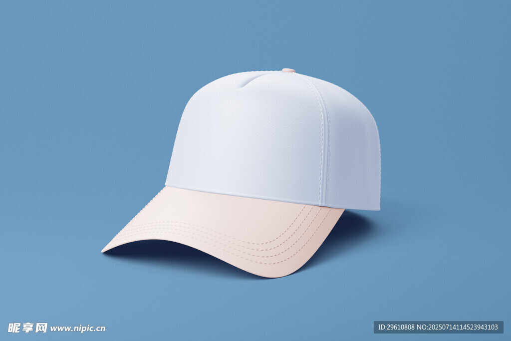 白色鸭舌帽样机