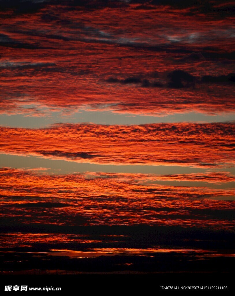 绚丽晚霞天空美景