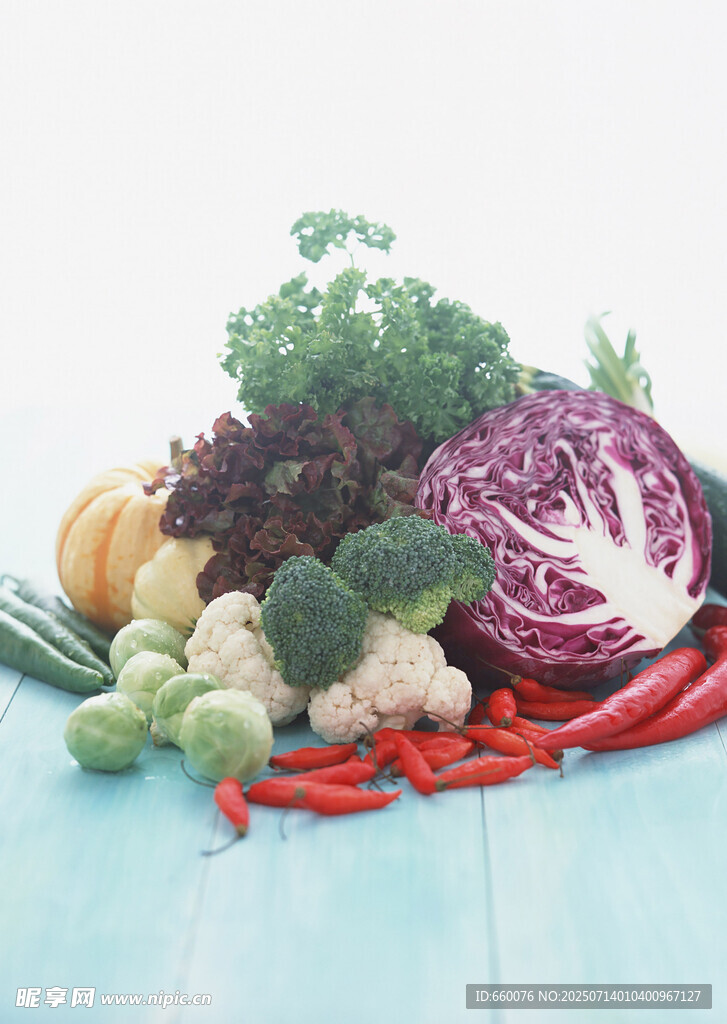 多彩新鲜蔬菜组合