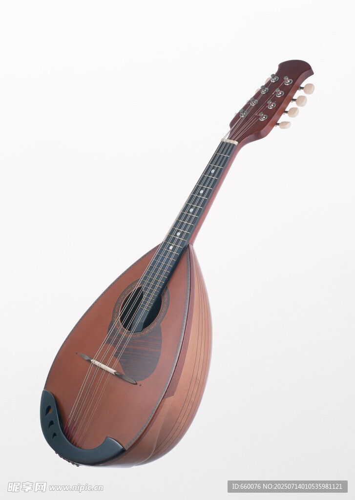 复古木质曼陀林乐器展示