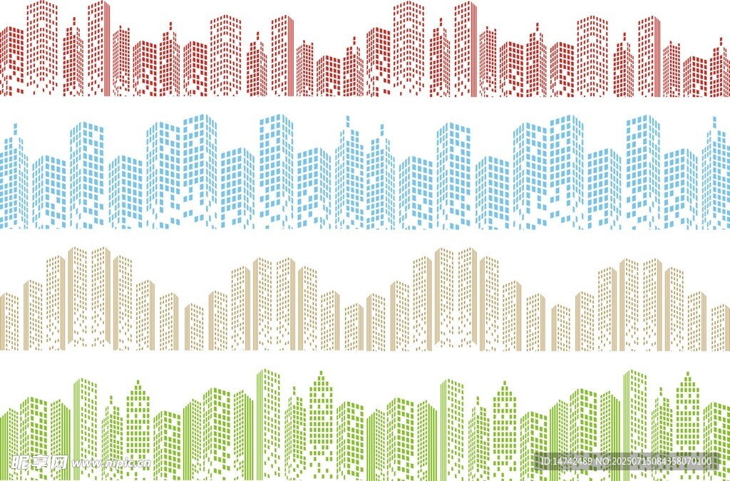 多彩城市天际线