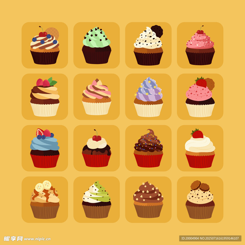 卡通冰激凌图案