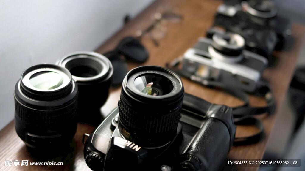 复古相机镜头特写