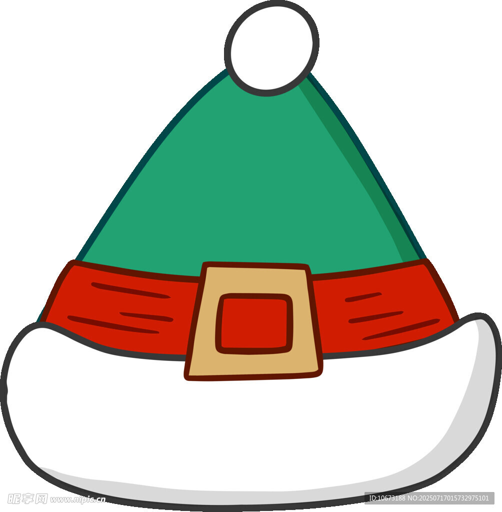 圣诞帽卡通形象