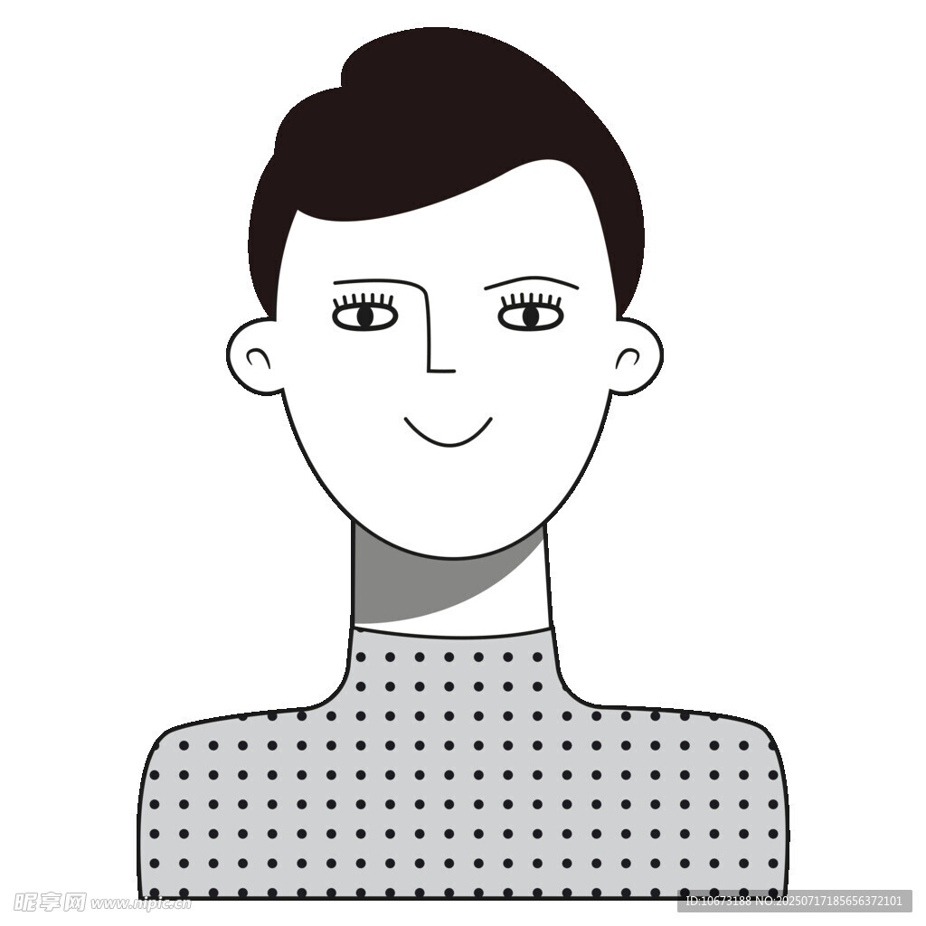 颈部戴护具的男士形象