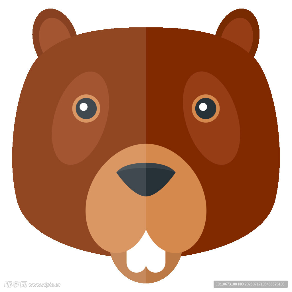 可爱棕熊卡通头像