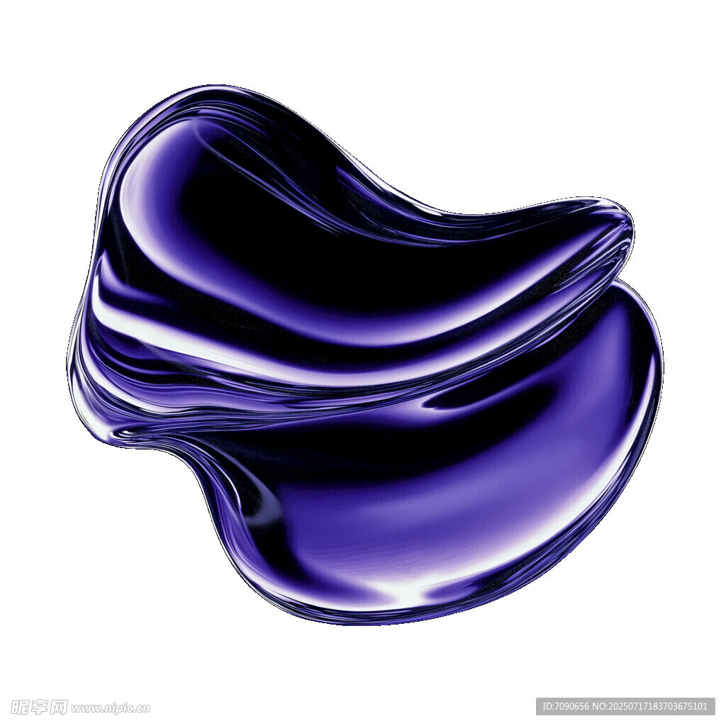 紫色流体艺术形态