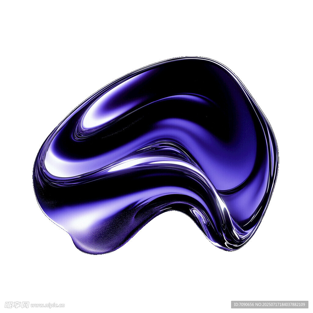 紫色流体艺术形态